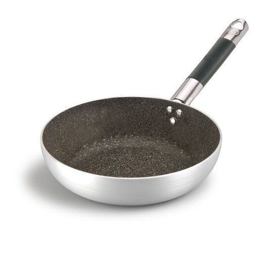 Pentole Agnelli Infinity Poêle Évasée Haute, À Sauter, En Aluminium, Avec Manche Tubulaire En Acier Inoxydable Cool, Argent 40cm Argent