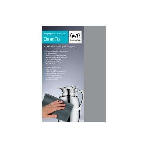 Alfi 2900,100,000Chiffon de nettoyage Cleanfix microfibre noir, Plastique, gris, 20x 12x 1cm