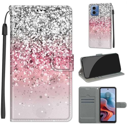 SATURCASE Coque pour Motorola Moto G34 5G, Beau PU Cuir Magnétique Flip Portefeuille Support Porte-carte Dragonne Protecteur Housse Étui pour Motorola Moto G34 5G (DY-20)