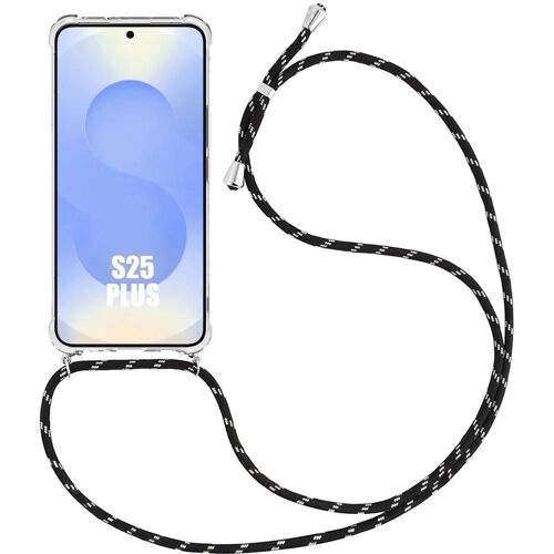 Coque Cordon Pour Samsung Galaxy S25 Plus (Galaxy S25+) Antichoc Protection Transparente + Cordon Noir - E.F.Connection