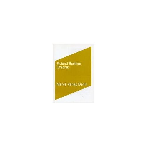 Barthes, R: Chronik
