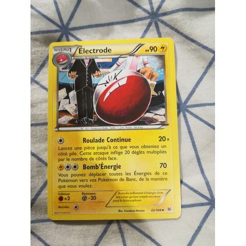 Pokemon Electrode - 22/108 Xy - Ciel Rugissant, Évolution Voltorbe