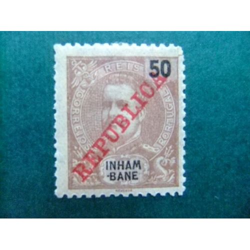 Inhambane 1911 Carlos 1 Republica Yvert 38 * Mh