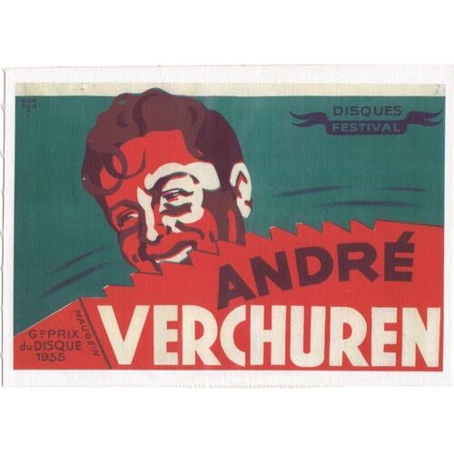 Affiche André Verchuren Grand Prix Disque 1955