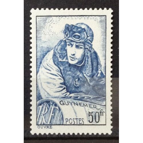Capitaine Aviateur Guynemer 50f (Superbe N° 461) Neuf* - Cote 10,00 - France Année 1940 - N21102