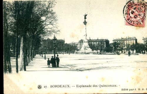 Carte Postale De Bordeaux (Gironde) Esplanade Des Quinconces