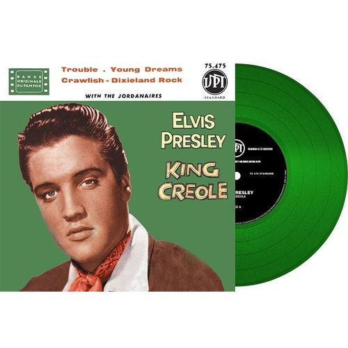 King Creole 25 Cm Lp 33 Tours Vinyl Vert ! 2 Outtakes