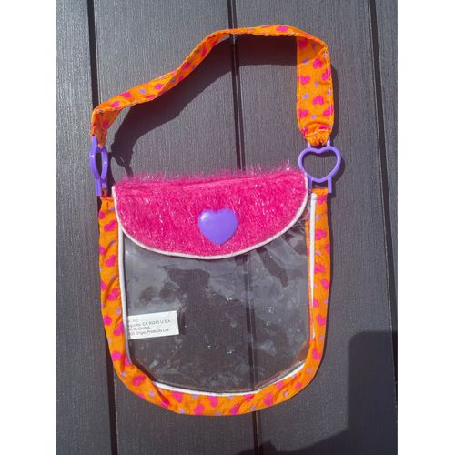 Petit sac rose et transparent