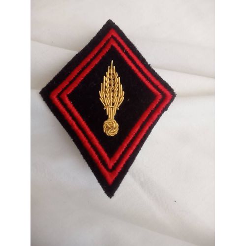 Losange De Bras Infanterie Brodé Cadre