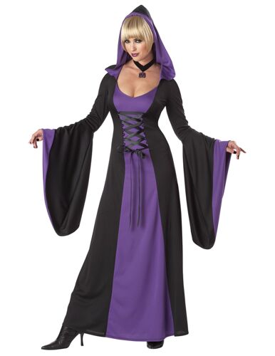 Déguisement Robe À Capuche Violette Pour Femme - Taille: Xxl (46/48)