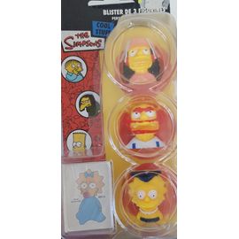 3 Figurines The Simpsons + 3 Tatoos