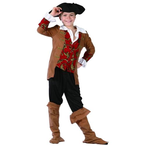 Déguisement Pirate Garçon Marron Et Noir - Taille: M 7-9 Ans (120-130 Cm)