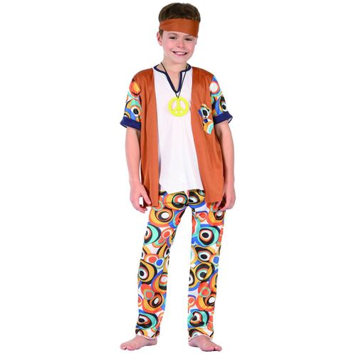 Déguisement Hippie Garçon - Taille: M 7-9 Ans (120-130 Cm)