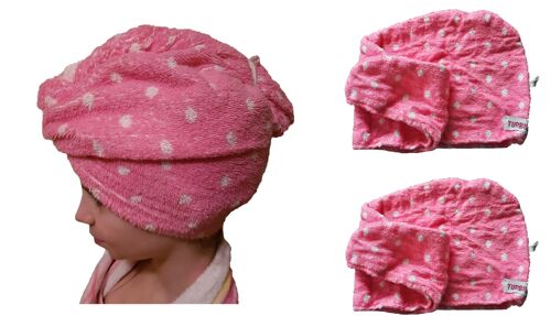 Delatex Turbie Twist Turban Cheveux Microfibre 2 Serviettes 