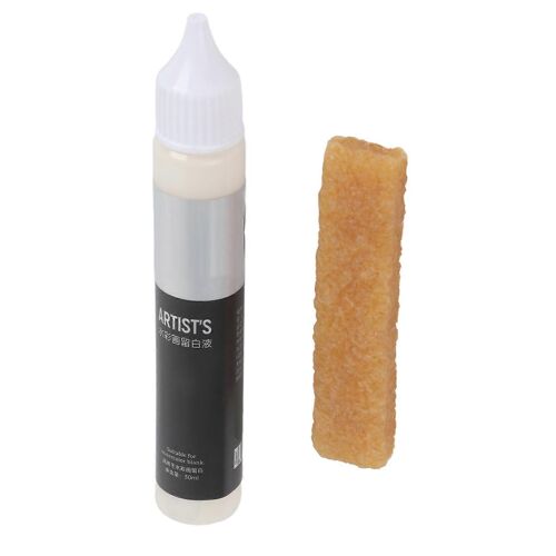 30ml Art Masquage Fluide Artiste Aquarelle Média Blanc Liquide Pigment Revêtement Liquide Liquide
