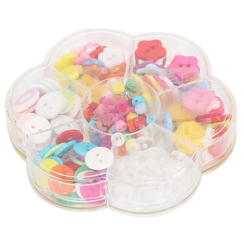 220 Pcs Bouton Coloré Mignon Lisse Plastique Résine Attaches Pour Couture Bricolage Artisanat Fabrication