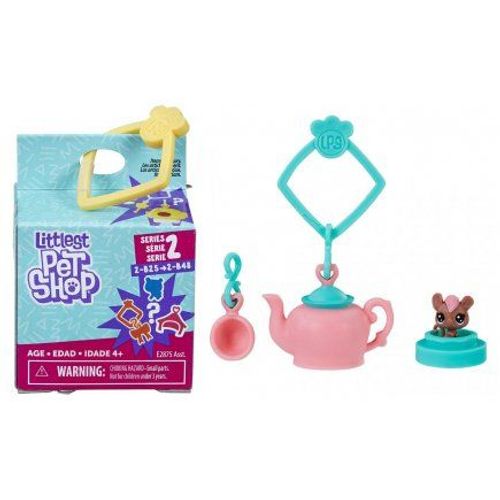 Littlest Pet Shop Collection Surprise Serie 2 : La Souris 2-B46 + Habitat - Figurines Petshops - Jouet Fille