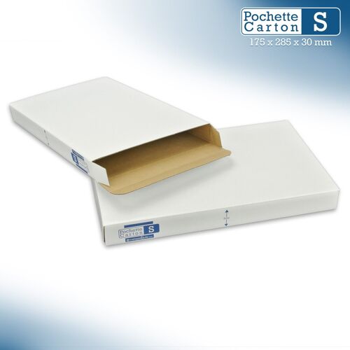 25 Boîtes - Pochette Carton S - Hauteur 3cm - Format 175x285 Mm