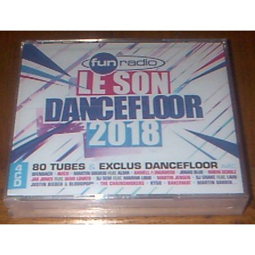 Coffret 4 Cd Le Son Dancefloor 2018 Fun Radio 80 Tubes