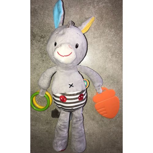 Doudou Ane Cheval Minimi Minitoys Activites Jouet Bebe Peluche Ludique Nourisson