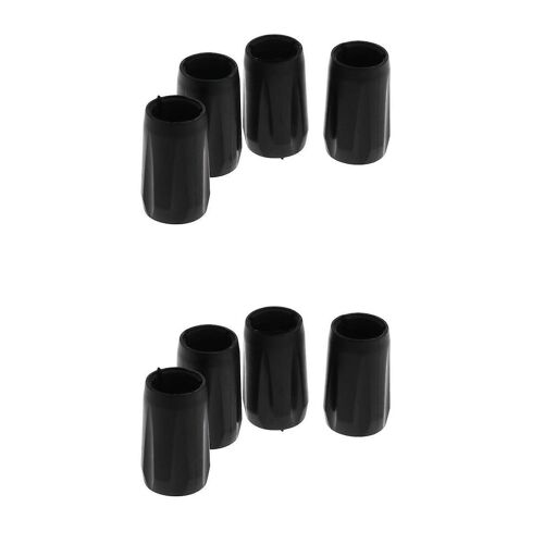 8pcs Plastic Walking Pole Tips Protector Replacement For Hiking Trekking
