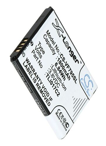 Batterie Li-Ion 3,8v 1800mah / 6.84wh Type Tli017c2 Pour Verifone Smart Speed 6, Vf795, Vf-795