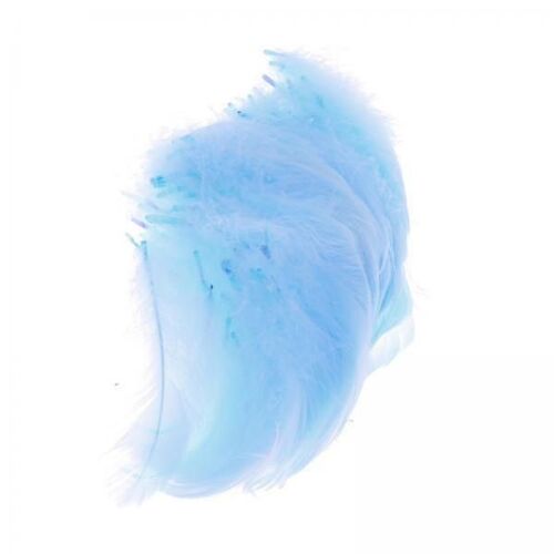 3xfeathers 100pcs 6-8 Cm Light Color Wedding Decoration Plumes Clothing Blue