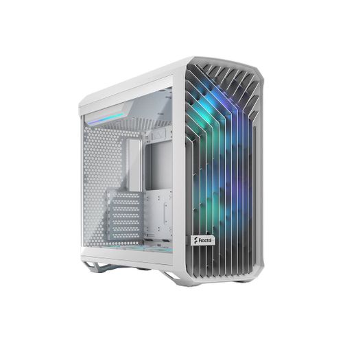 Fractal Design Torrent - Tour - ATX étendu - panneau latéral fenêtré (verre trempé) - pas d'alimentation (ATX) - blanc - USB/Audio