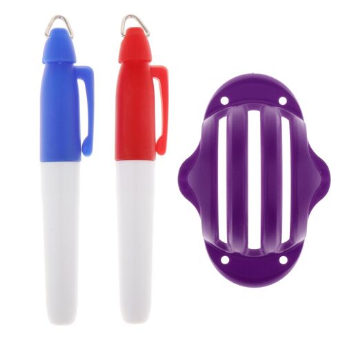 Balle De Golf Liner Marker Modèle D'alignement Marqueurs Stylos Putting Aids Purple