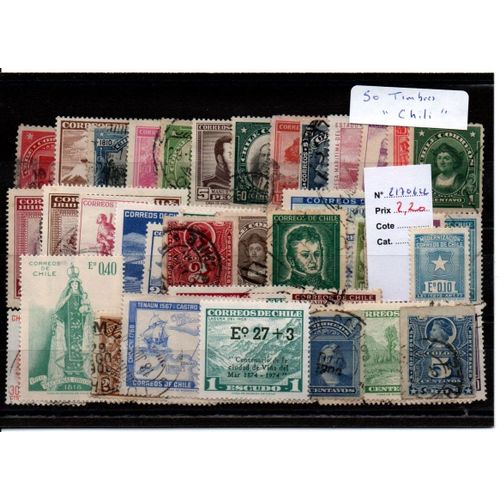 Lot Timbres Du Chili