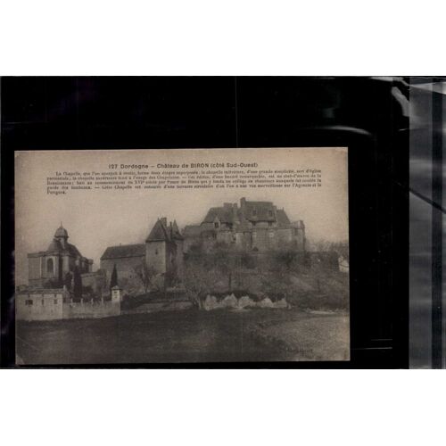 Carte Postale Biron Chateau De Biron Cote Sud Ouest En L'état Sur Les Photos