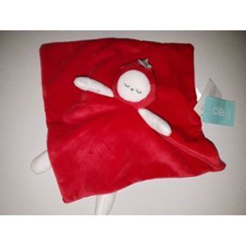 Doudou Tomate Legume Obaibi Plat Rouge Blanc Petites Étoiles Grises Poupée Peluche Jouet Bébé Blankie Baby Vegetables