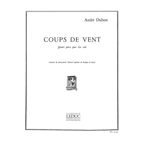 Coups De Vent, 4 Pièces André Dubost Cor Solo