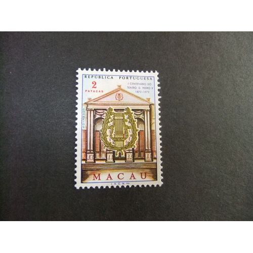 Macao Macau 1972 Centenario Del Teatro Pedro V Yvert 427 * Mh