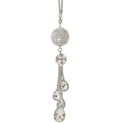 JUSCH Bling accessoires de voiture, décor de voiture mignon pour les femmes, ornement d'attrape-soleil en cristal porte-bonheur, décor de breloque boule de cristal dans le rétroviseur (30 mm clair)