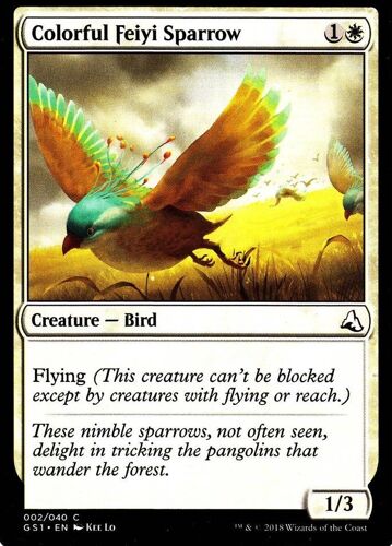 Colorful Feiyi Sparrow - Mtg - Deck Global Séries Jiang Yanggu & Mu Yanling Vo - C - 2/40