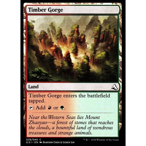 Timber Gorge - Mtg - Deck Global Séries Jiang Yanggu & Mu Yanling Vo - C - 38/40