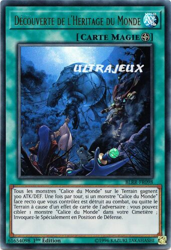 Yu-Gi-Oh! - Blrr-Fr098 - Découverte De L'héritage Du Monde - Ultra Rare