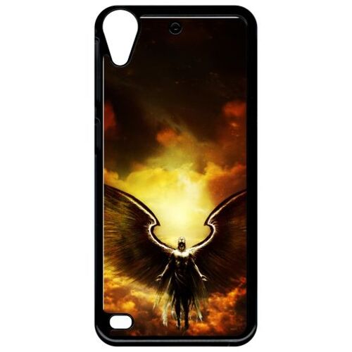 Coque pour htc desire 530 - ange flamme - noir