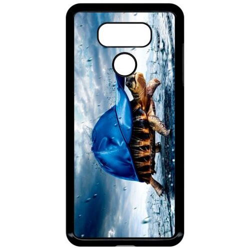Coque pour lg g6 - tortue baseball - noir