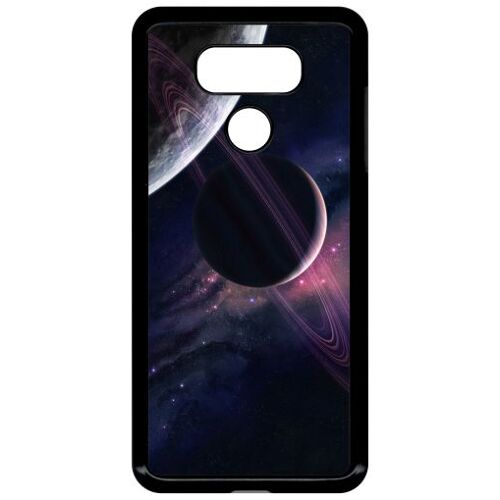 Coque Pour Lg G6 - Espace Saturne - Noir