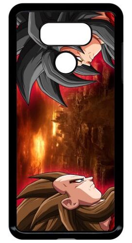 Coque pour lg g6 - san guko vs vegeta - noir