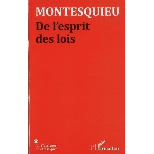 De L'esprit Des Lois