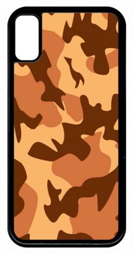 Coque - Camouflage - Compatible Avec Apple Iphone X - Plastique - Bord Noir