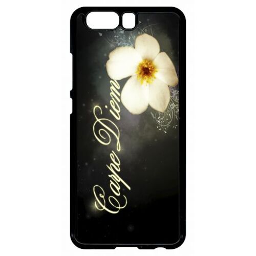 Coque - Carpe Diem Fleur - Compatible Avec Huawei Ascend P10 - Plastique - Bord Noir