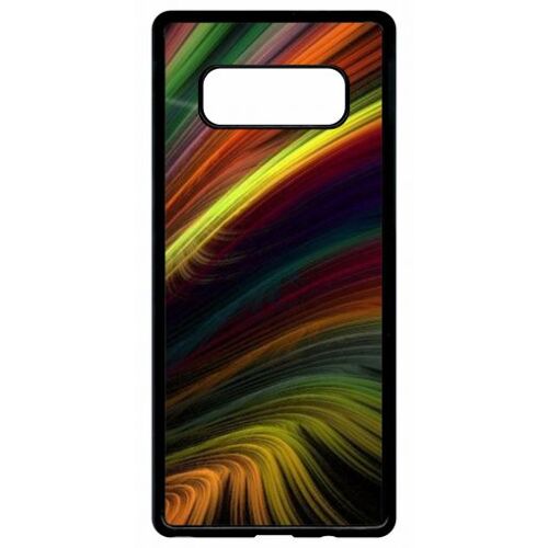 Coque - Colorfull arc en ciel - compatible avec samsung Galaxy Note 8.0 - Plastique - bord Noir