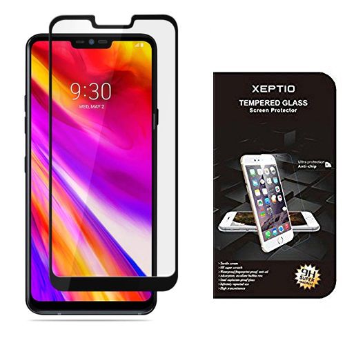 Lg G7 Thinq 2018 4g : Protection D'écran En Verre Trempé Full Cover Noir - Tempered Glass Screen Protector/Films Vitre Protecteur D'écran Smartphone Lg G 7 - Accessoires ¿