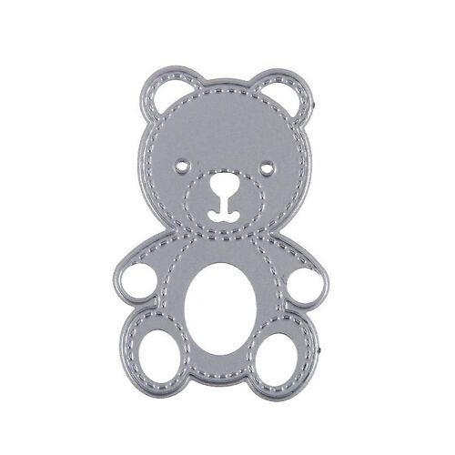 Tag Matrices,Ours Coupe Matrices Mignon Animal Gaufrage Pochoir Moule Modèle En Métal Pour Scrapbooking (4pcs)