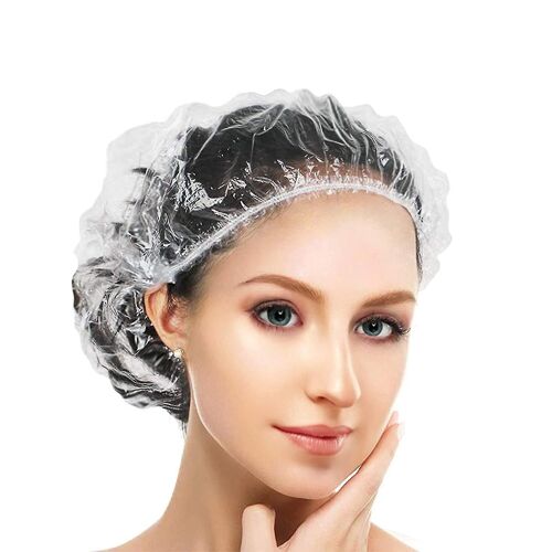200pcs Bonnets De Douche Jetables, Bouchon De Bain Élastique En Plastique Pour Un Usage Domestique, Hôtel, Spa Et Salon De Coiffure 