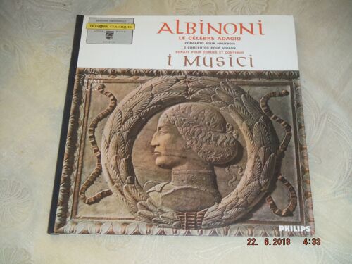 Albinoni Le Célèbre Adagio - I Musici - Vinyle 33 Tours